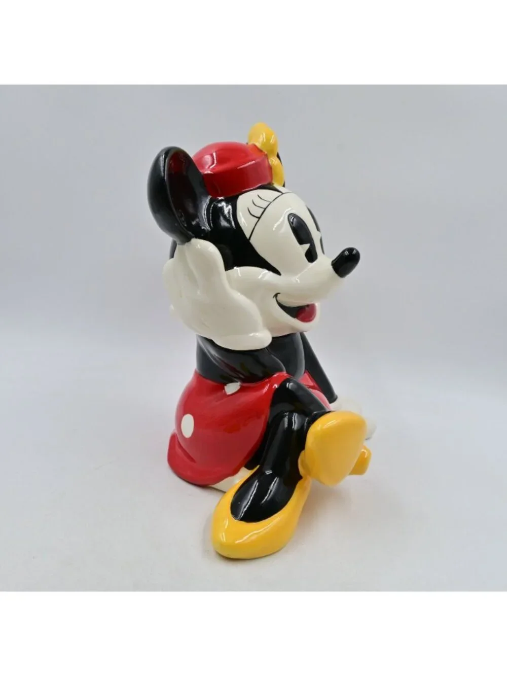 Treasure Craft Minnie Mouse Ceramic Cookie Jar Vintage
